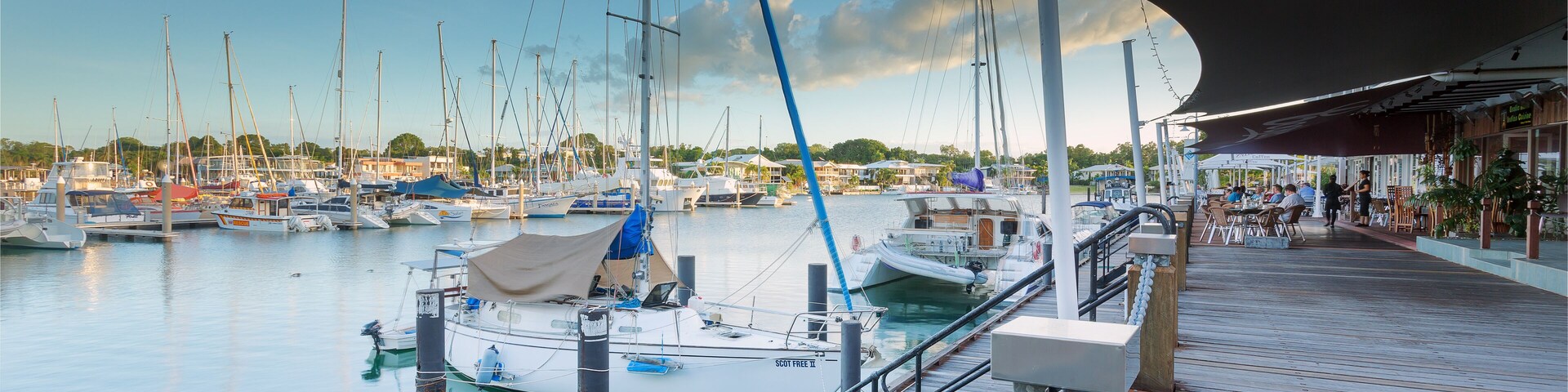 Cullen Bay Marina yachts in Darwin