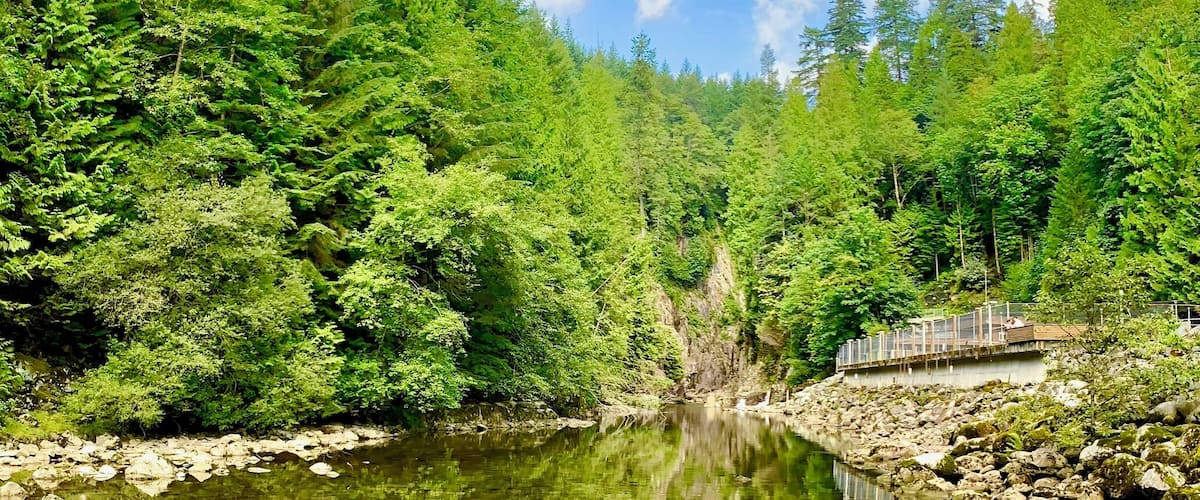 A free activity in north Vancouver is to go check out the Capilano hatchery. Not bad scenery either :) #lifeatexpedia