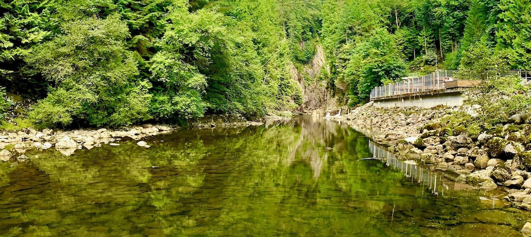 A free activity in north Vancouver is to go check out the Capilano hatchery. Not bad scenery either :) #lifeatexpedia