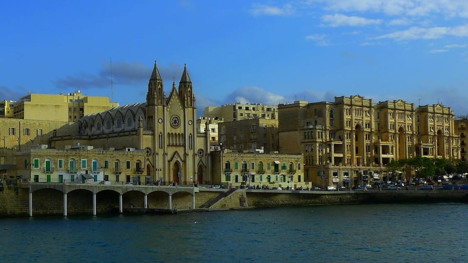 Across Balluta Bay