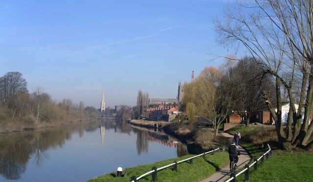 The Severn in winter A very bright still winter's day ideal for reflections