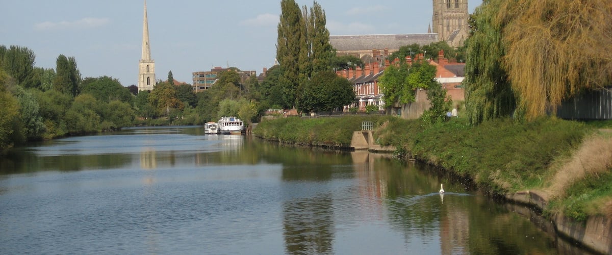 River Severn & Worcester Cathedral.