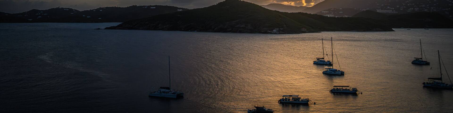 Sunset over St. Thomas, USVI