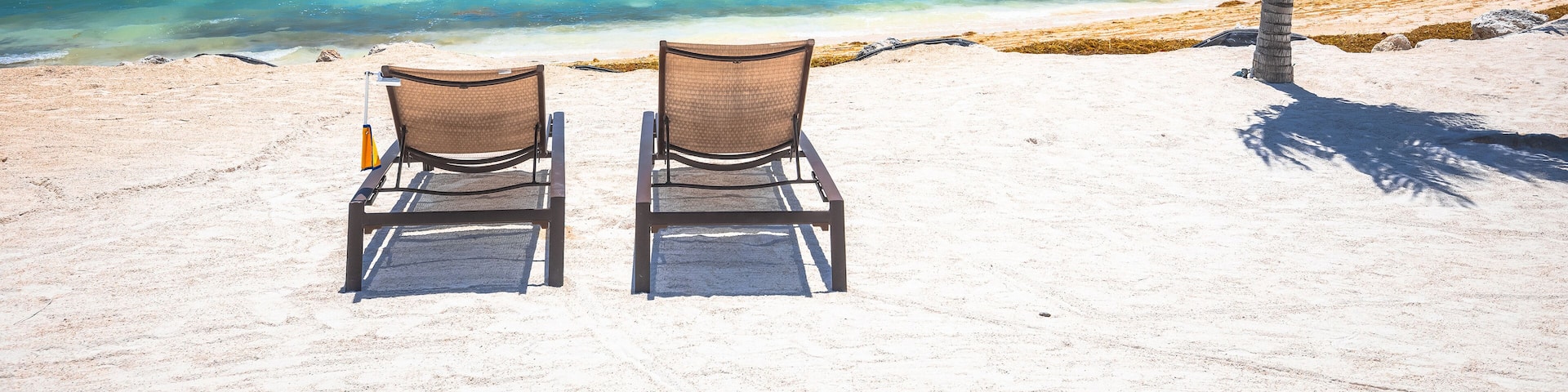 Florida Keys scenic white sand beach view, Marathon, Florida