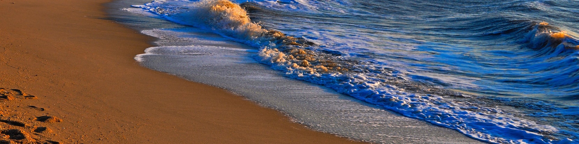 Evening light on Sunset Beach, Cape May, New Jersey.