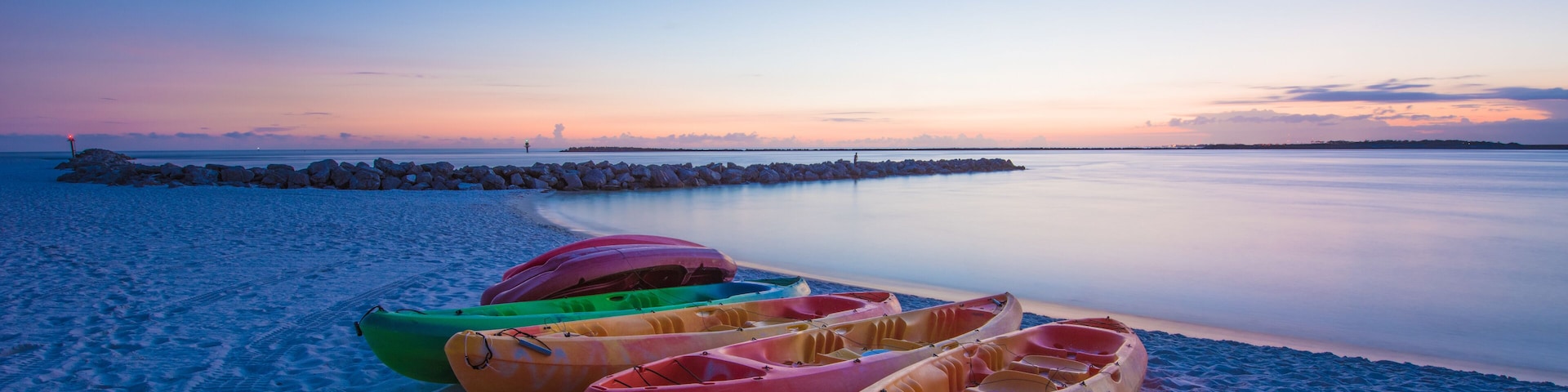 Urlaub am weissen Sandstrand in Amerika von Florida