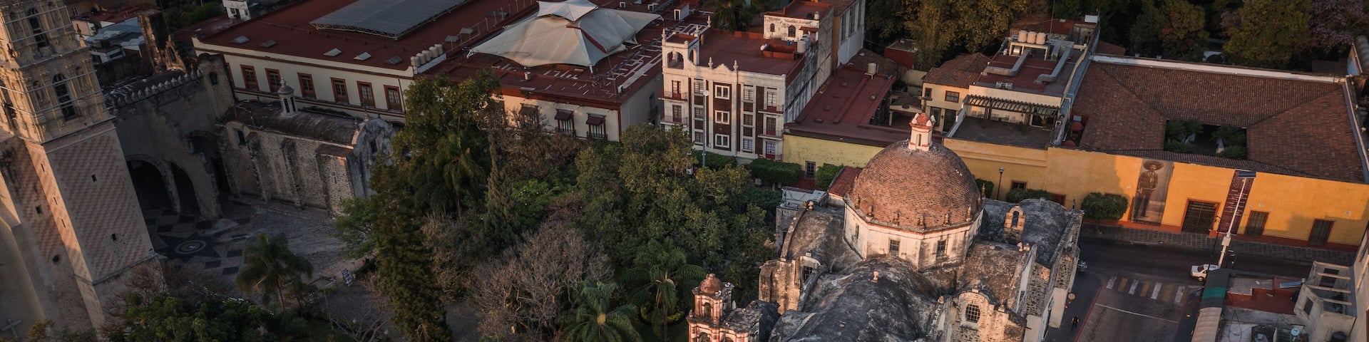 Amanecer en el centro de Cuernavaca, Morelos