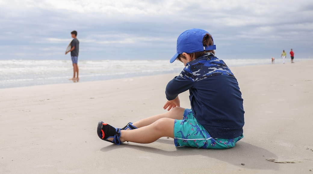 New Smyrna Beach is a Florida city south of Daytona Beach. It’s a surf hub known for its beaches, including nearby Canaveral National Seashore. The coastal Smyrna Dunes Park has views of Ponce Inlet a