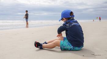 New Smyrna Beach is a Florida city south of Daytona Beach. It’s a surf hub known for its beaches, including nearby Canaveral National Seashore. The coastal Smyrna Dunes Park has views of Ponce Inlet a