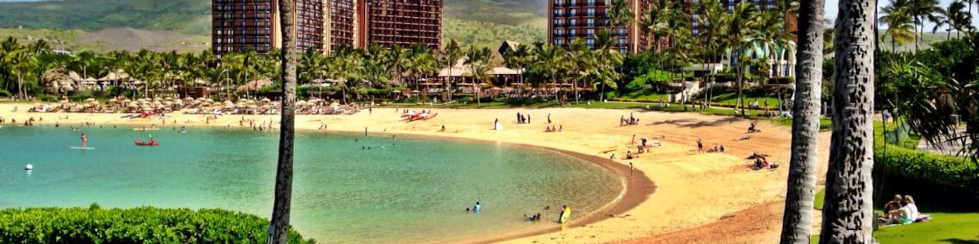 The beach is perfect for family with kids.