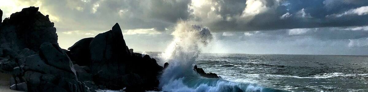 Swimming is prohibited on this stretch of beach, but the views are breathtaking. Cabo San Lucas is only a 5 minute drive away where you can swim, snorkel and charter a boat for more activities.