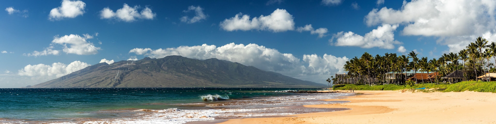 Keawakapu beach in the evening light