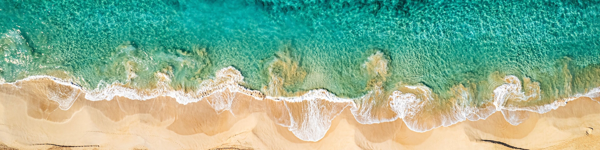 Makena Beach Aerial with Turquoise Waters
