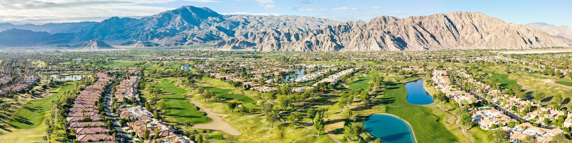 Aerial View of Golf Course in California