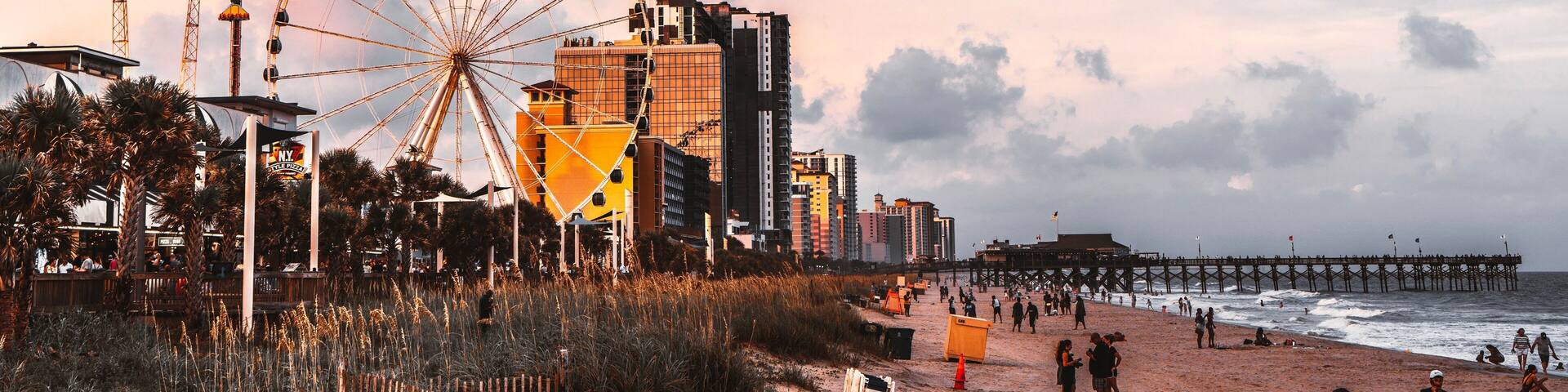 View on skyline of Myrtle Beach SC
