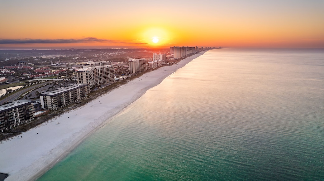 Aerial View of Panama City Beach Florida at Sunrise