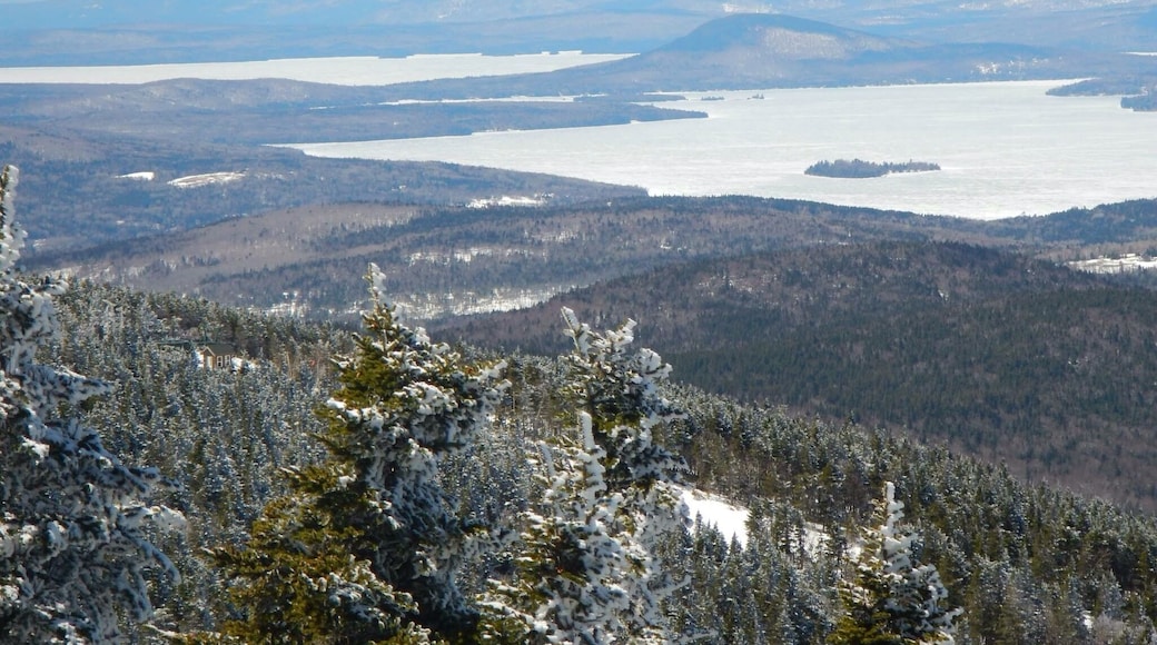 The view from 4130 feet above sea level. Overlooking Rangeley and Mooselookmeguntic Lakes.