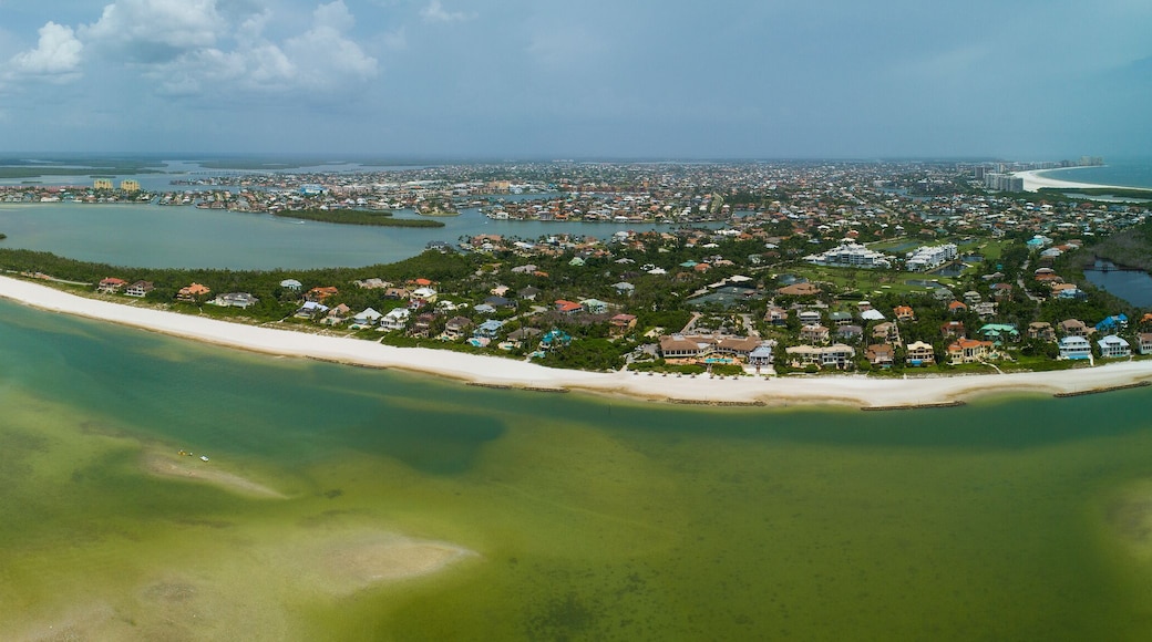 Marco Island Tigertail Beach aerial panorama