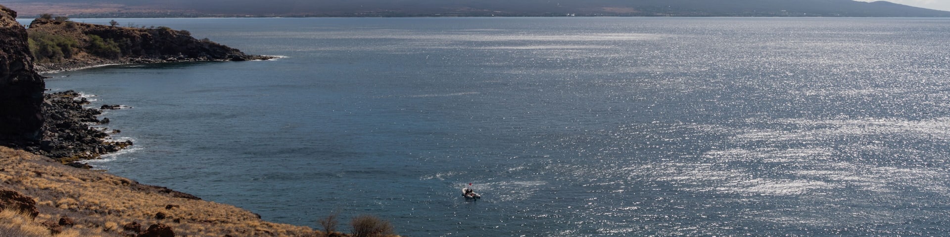 Scenic panoramic Maalaea Bay vista, Maui, Hawaii