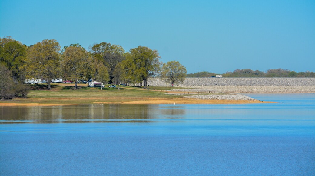 Beautiful park view of Enid Lake in George Payne Cossar State Park at Oakland, Yalobusha County, Mississippi