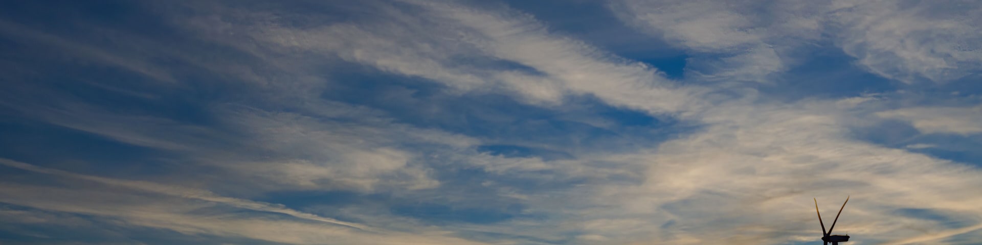 555-17 Wind Turbine Sunset