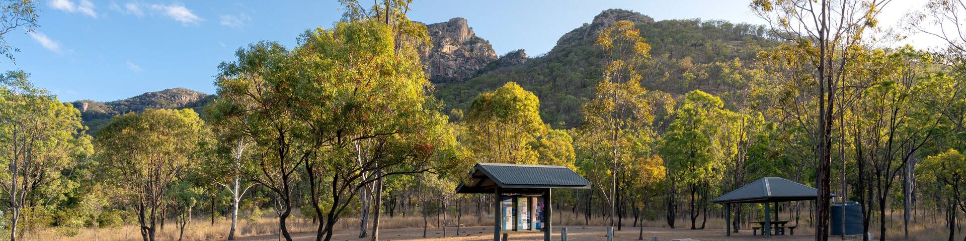 The car park to Mount Walsh National Park