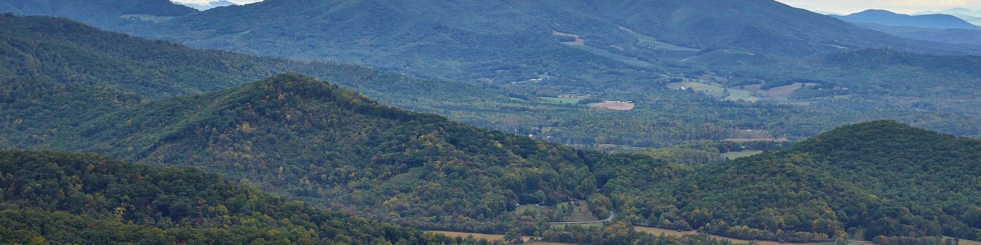 View of Cahas Knob from the Blue Ridge Parkway near Roanoke, Virginia