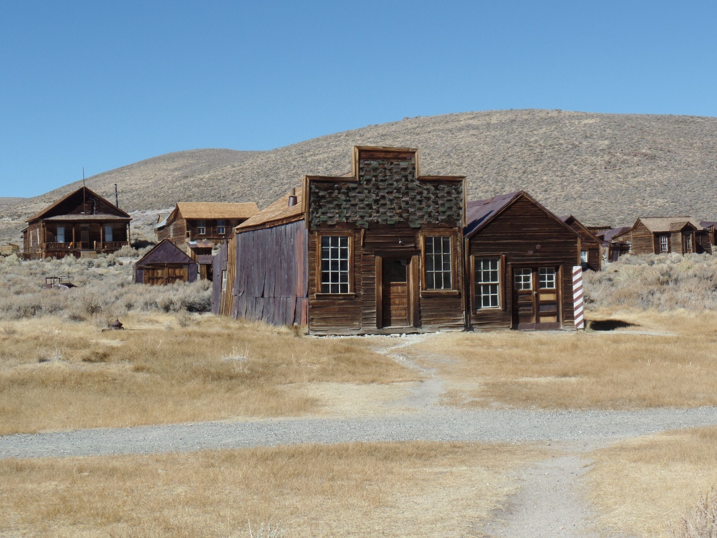Bodie State Historic Site is a great place to check out a ghost town.  More than 8000 people lived here during the gold rush.  Today only 5% of the buildings are standing.  Fun location to learn some history about life during this part of American history.