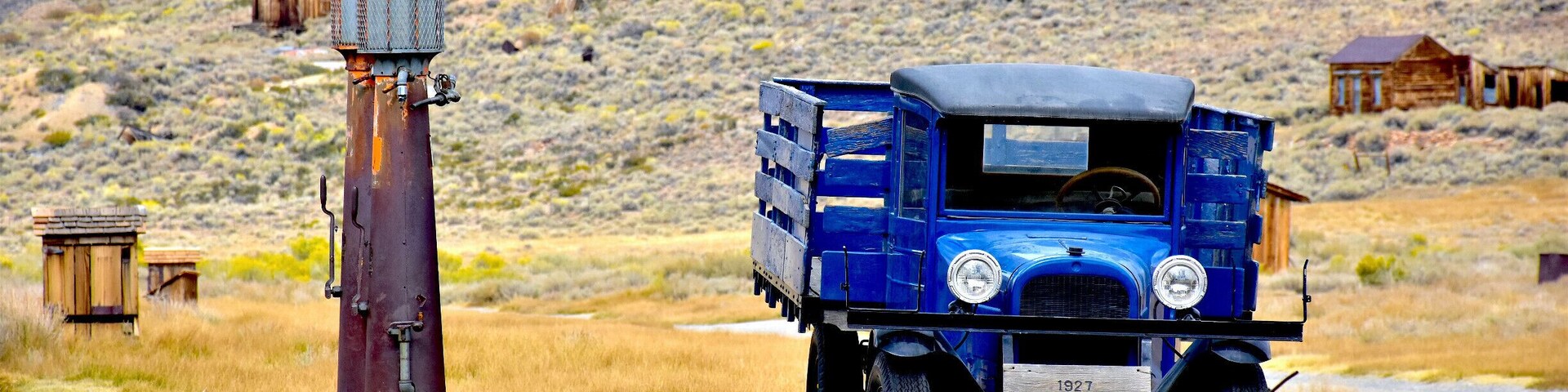 A real wild west ghost town - what's left of the lawless mining town in the middle of nowhere that had 10,000 residents in 1880.