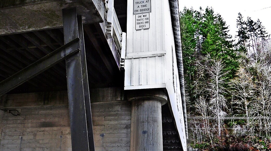 Detail, base of pylon, south bank.