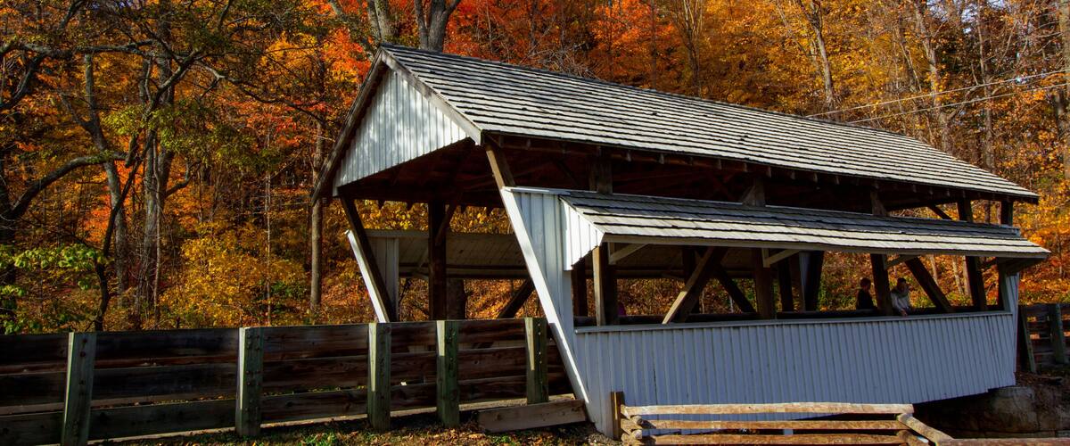 Stebelton Park at Rock Mill in Autumn, Lancaster, Ohio