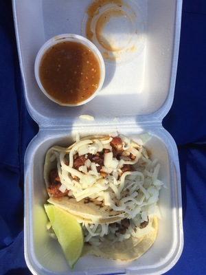 Authentic Mexican in Washington, MI. The tacos are amazing and they offer a wide variety of meat including beef tongue. The typically pile on cilantro but I'm not a fan so I had them hold it. $2 a taco