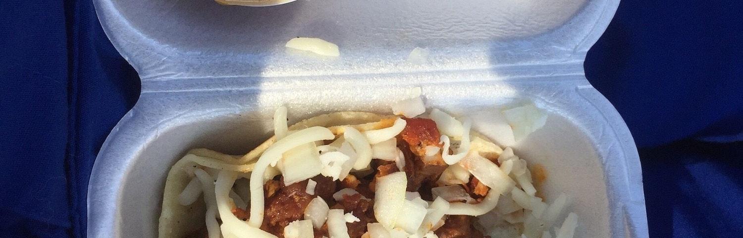 Authentic Mexican in Washington, MI. The tacos are amazing and they offer a wide variety of meat including beef tongue. The typically pile on cilantro but I'm not a fan so I had them hold it. $2 a taco