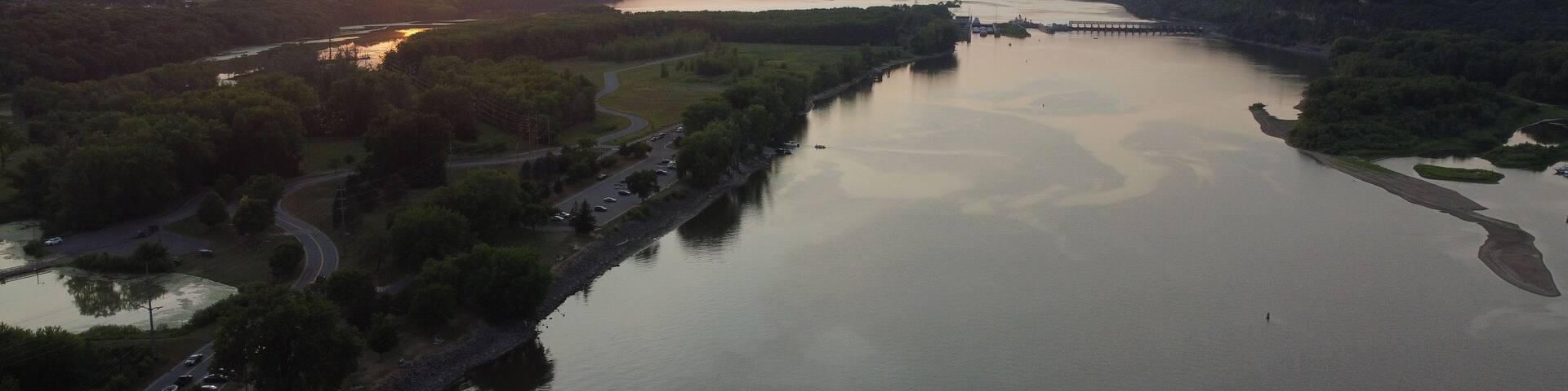 Downtown Hastings, Minnesota Along the Mississippi River