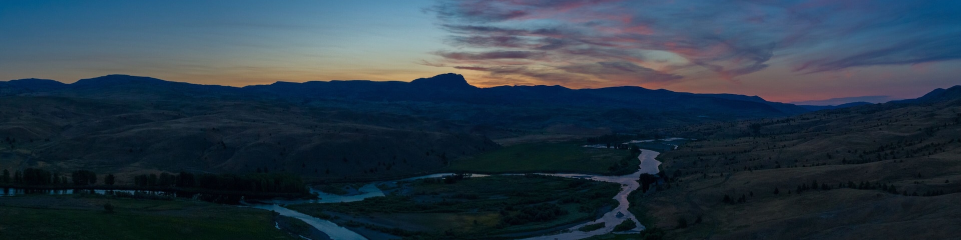 Iron Mountain at Sunset on the John Day River Valley in the Summer