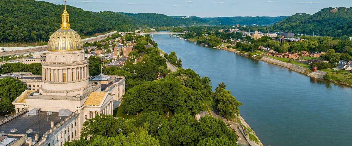 Aerial View of the West Virginia State Capitol Complex