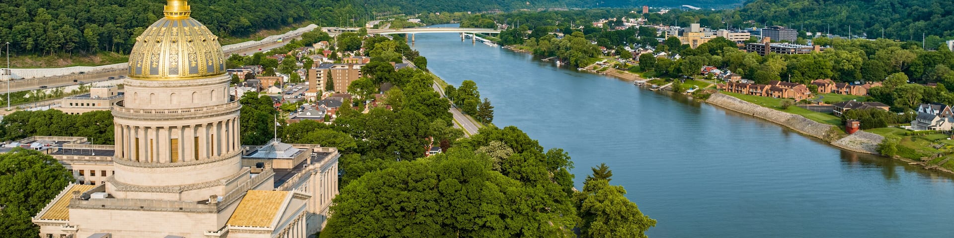 Aerial View of the West Virginia State Capitol Complex