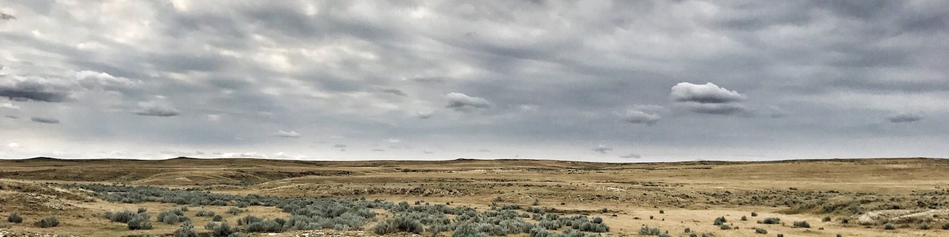 Driving west into the grasslands on the 450, about 10 min in.