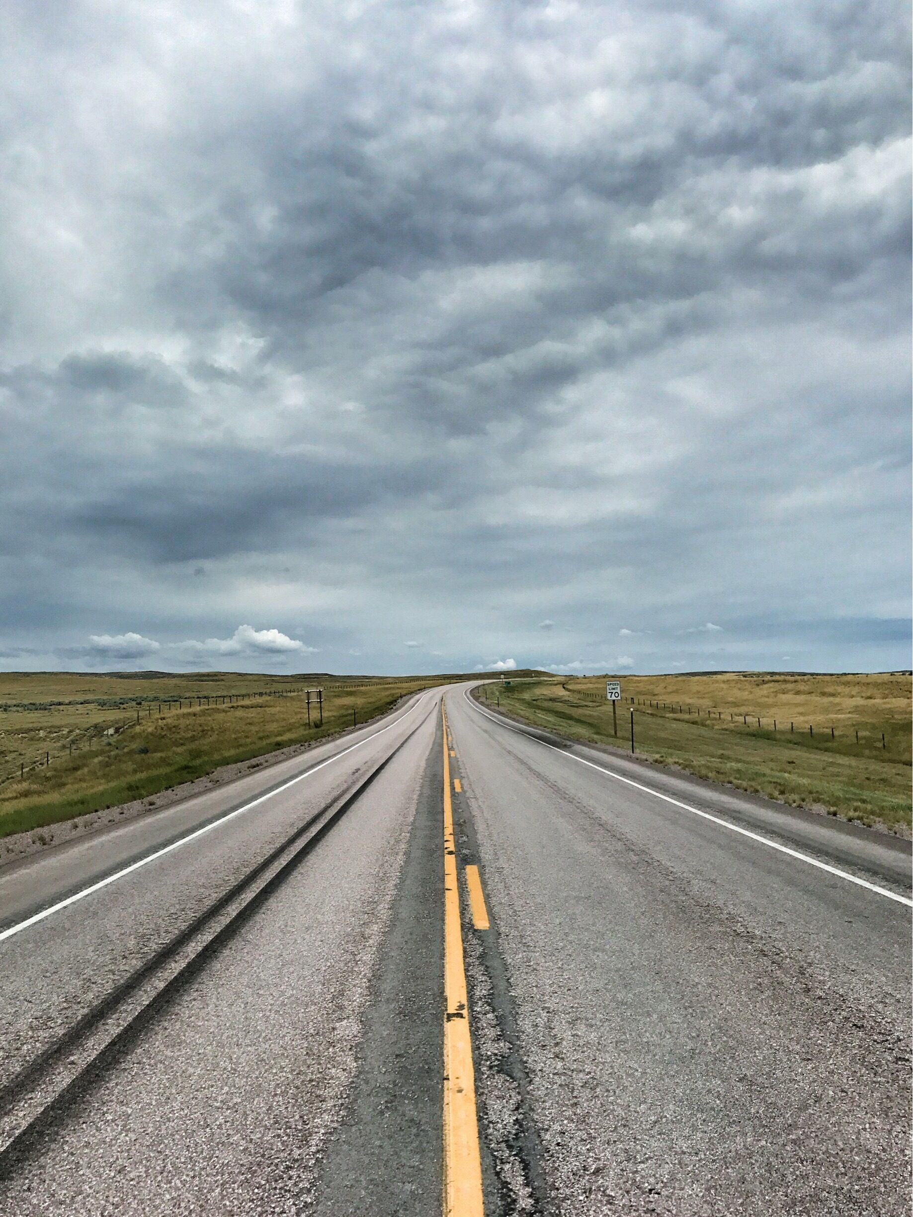 West on the 450. There's no gas stations until you get out of the grasslands so plan accordingly. 