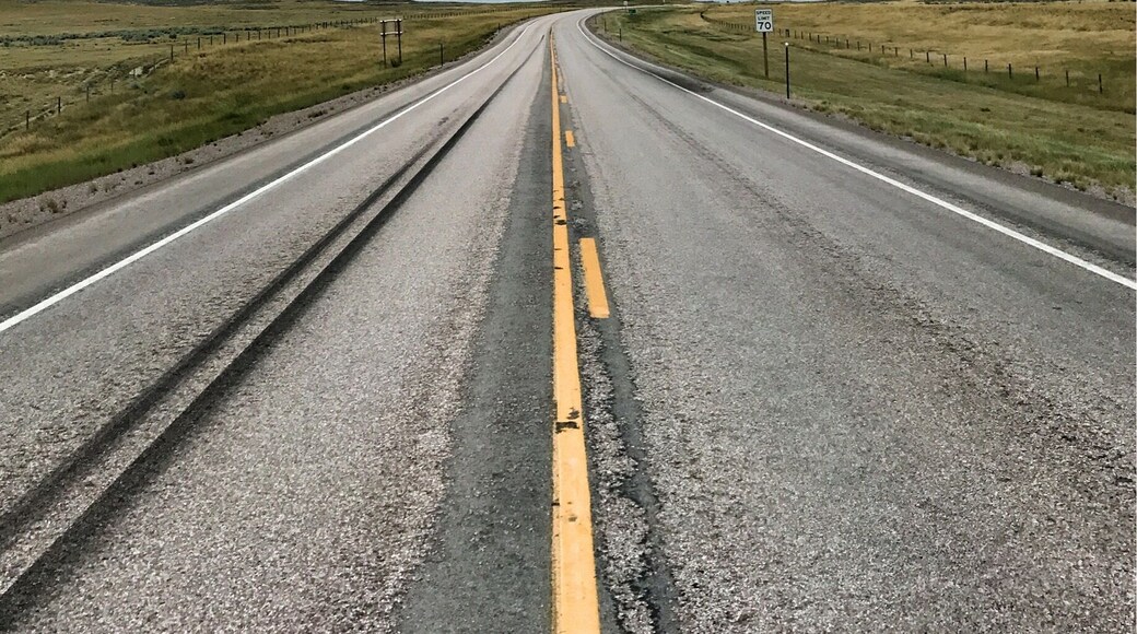 West on the 450. There's no gas stations until you get out of the grasslands so plan accordingly.