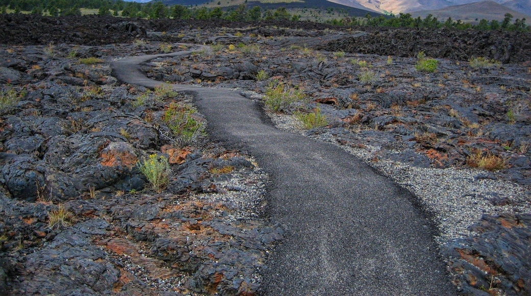 Craters of the Moon is a really wonderful experience. There are huge lava fields with pathways for you to walk and explore the results of the volcanic eruptions and lava flows that moved across this landscape.
In addition to the fields there are lava tubes to explore and other volcanic features to investigate. If you get the chance it is well worth a visit.