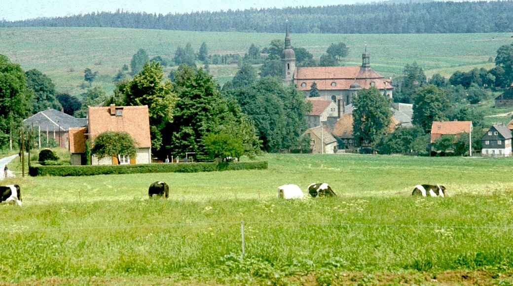Ebersbach (Landkreis Görlitz), view to the baroque church
