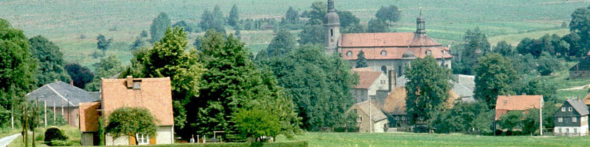 Ebersbach (Landkreis Görlitz), view to the baroque church