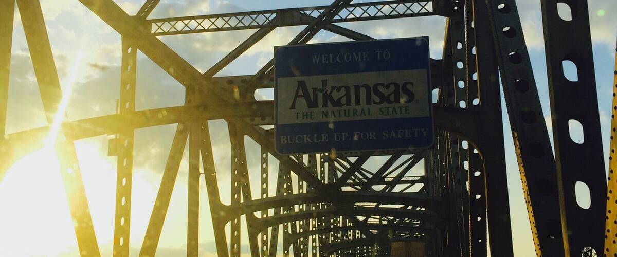 Pretty sunset! The state line comes up quick!!!