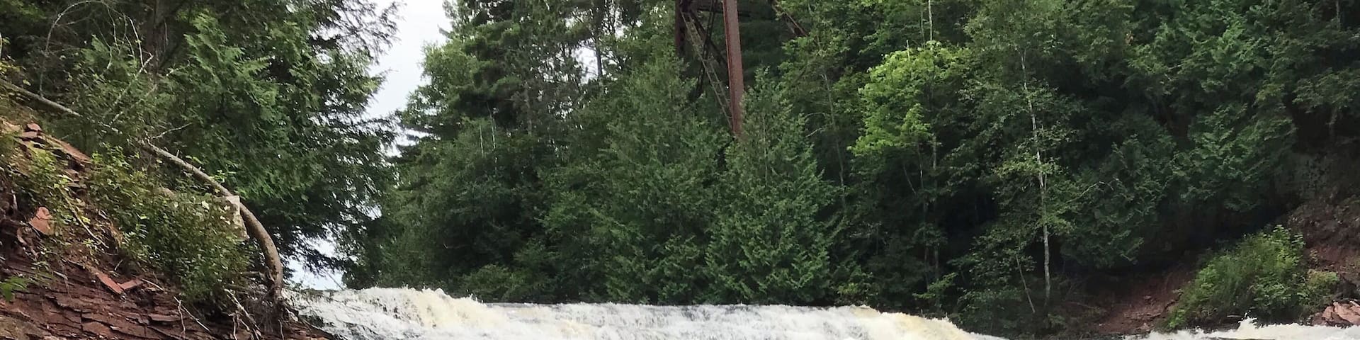 My Dad and I took a 5 day trip to the Upper Peninsula of Michigan where waterfalls seem to be at every corner and cliffs 1,000 ft high. I will never forget this adventure with him.