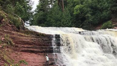 My Dad and I took a 5 day trip to the Upper Peninsula of Michigan where waterfalls seem to be at every corner and cliffs 1,000 ft high. I will never forget this adventure with him.