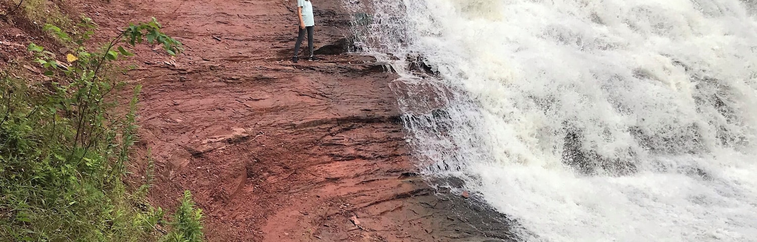 My Dad and I took a 5 day trip to the Upper Peninsula of Michigan where waterfalls seem to be at every corner and cliffs 1,000 ft high. I will never forget this adventure with him.