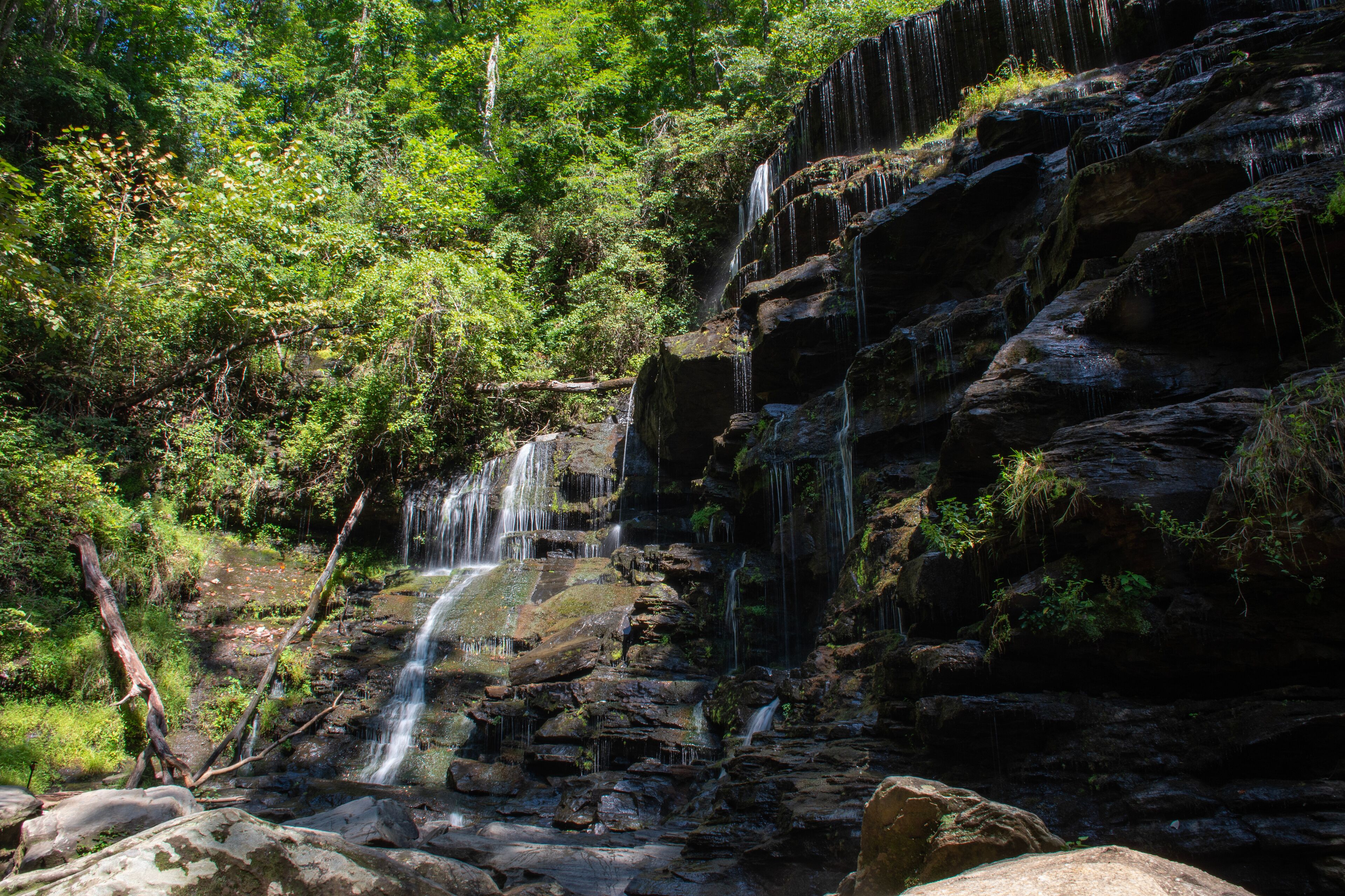 Waterfall in Sumter National Forest in South Carolina