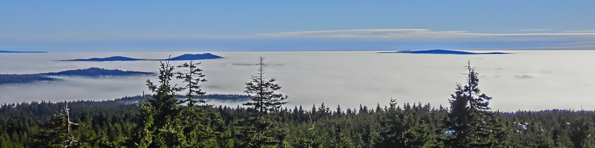 Kösseine und Steinwald über den Wolken