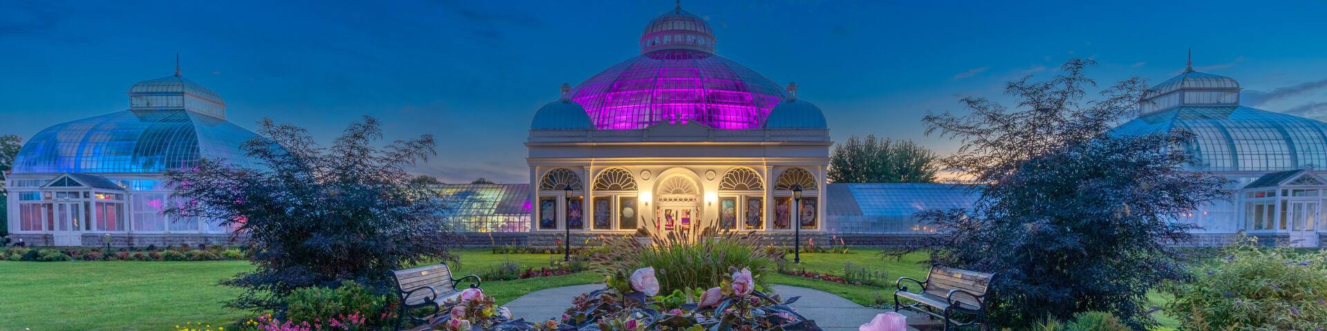 Buffalo & Erie County Botanical Garden Conservatory at Blue Hour